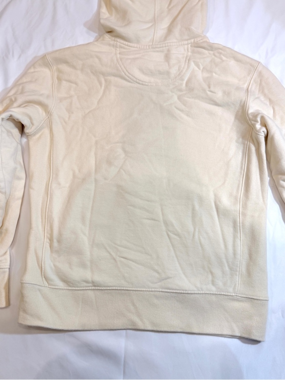 Life Is Good Cream Hoodie with Blue Graphic Women’s XS - Picture 10 of 13